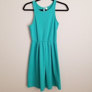 Crew Neck Seafoam Green Dress